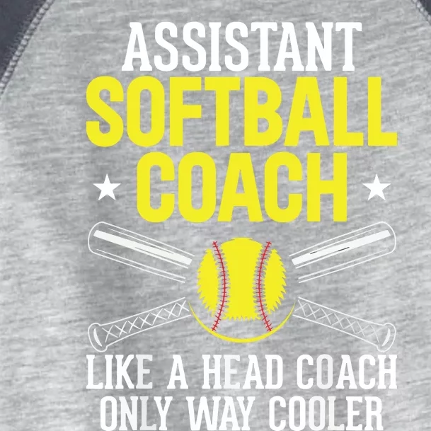 Like Head Coach But Cooler Softball Coach Trainer Assistant Toddler Fine Jersey T-Shirt