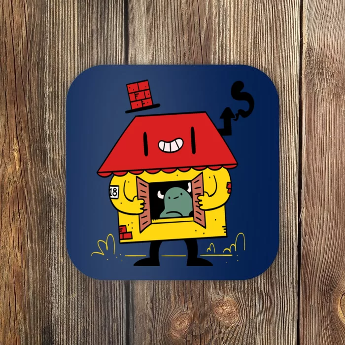 Little House Cute Monster House Coaster