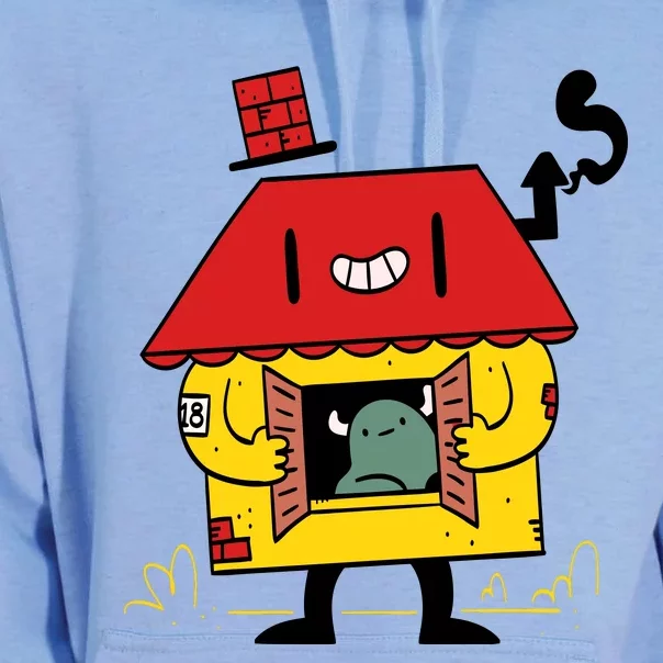 Little House Cute Monster House Unisex Surf Hoodie