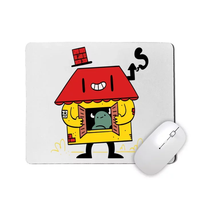 Little House Cute Monster House Mousepad