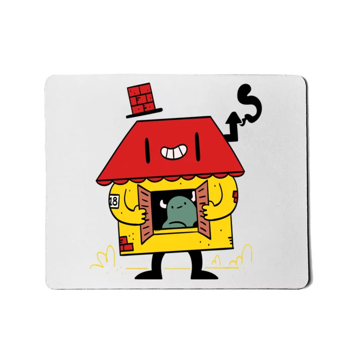 Little House Cute Monster House Mousepad