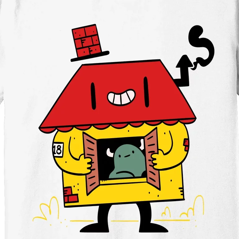 Little House Cute Monster House Premium T-Shirt