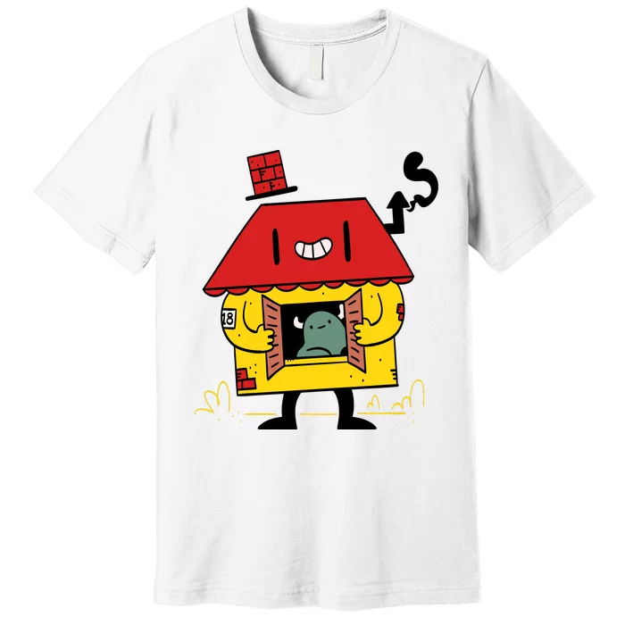 Little House Cute Monster House Premium T-Shirt