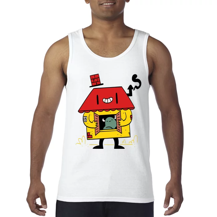 Little House Cute Monster House Tank Top