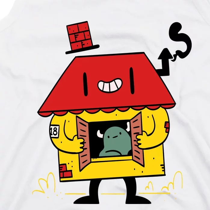 Little House Cute Monster House Tank Top