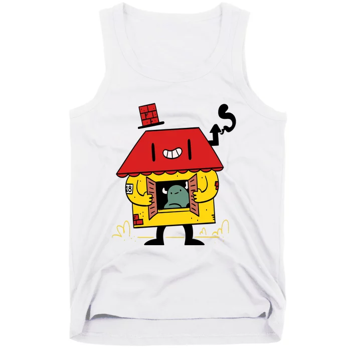 Little House Cute Monster House Tank Top