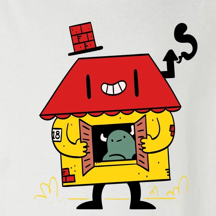 Little House Cute Monster House Toddler Long Sleeve Shirt