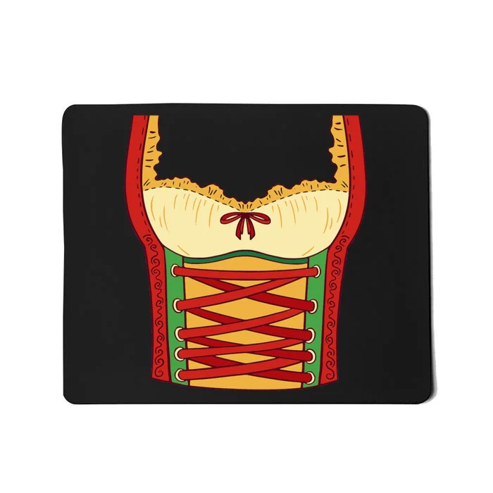 Lazy Halloween Costume German Oktoberfest Funny Mousepad