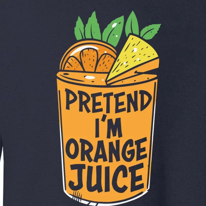 Lazy Halloween Costume Pretend Im Orange Juice, Funny Halloween Shirts Toddler Sweatshirt