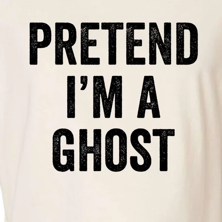 Lazy Halloween Costume Last Minute Gift Pretend I'm A Ghost Garment-Dyed Women's Muscle Tee