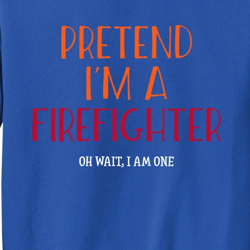 Lazy Halloween Costume Gift For Firefighters Gift Sweatshirt