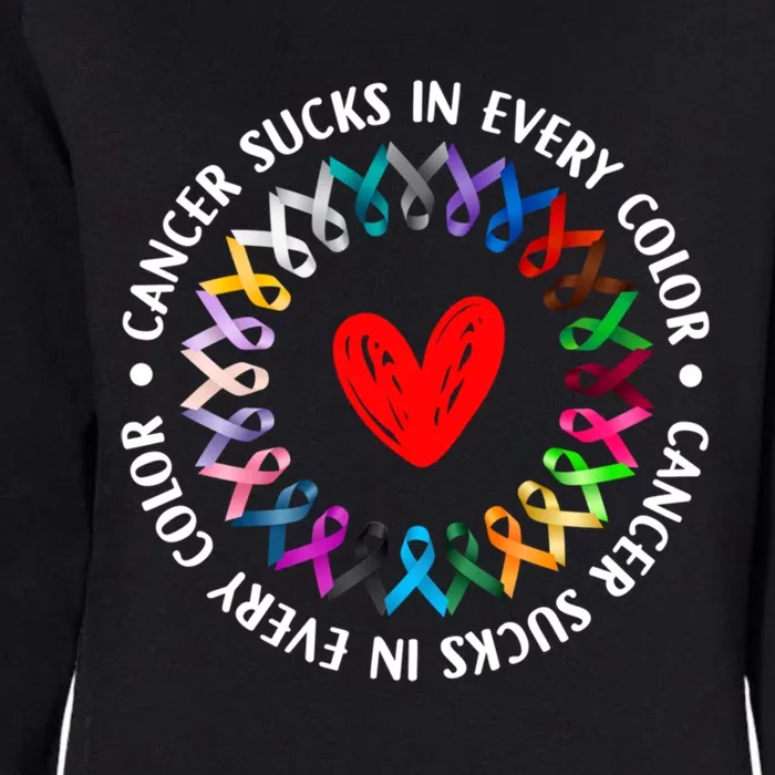 Love Hope Cure Cancer Awareness World Cancer Day Meaningful Gift Womens California Wash Sweatshirt