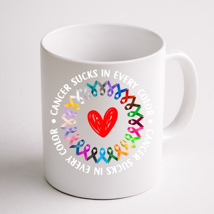 Love Hope Cure Cancer Awareness World Cancer Day Meaningful Gift Front & Back Coffee Mug