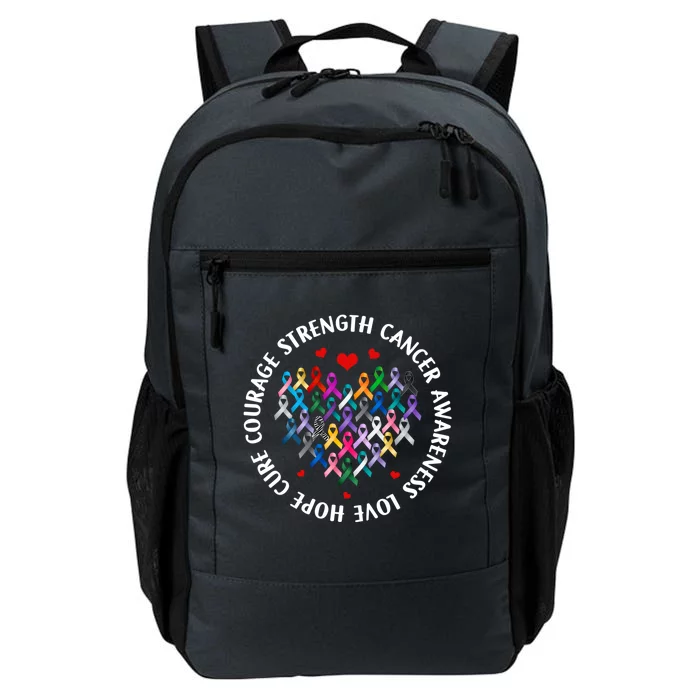 Love Hope Cure Cancer Awareness World Cancer Day Gift Daily Commute Backpack