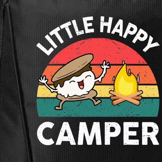 Little Happy Camper Funny Smore Camping City Backpack