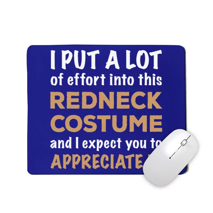 Lazy Halloween Costume For Quick Easy Redneck Theme Mousepad