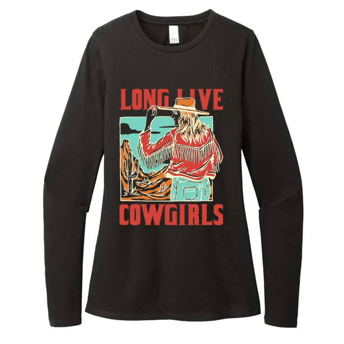 Live Howdy Cowgirls Western Country Womens CVC Long Sleeve Shirt