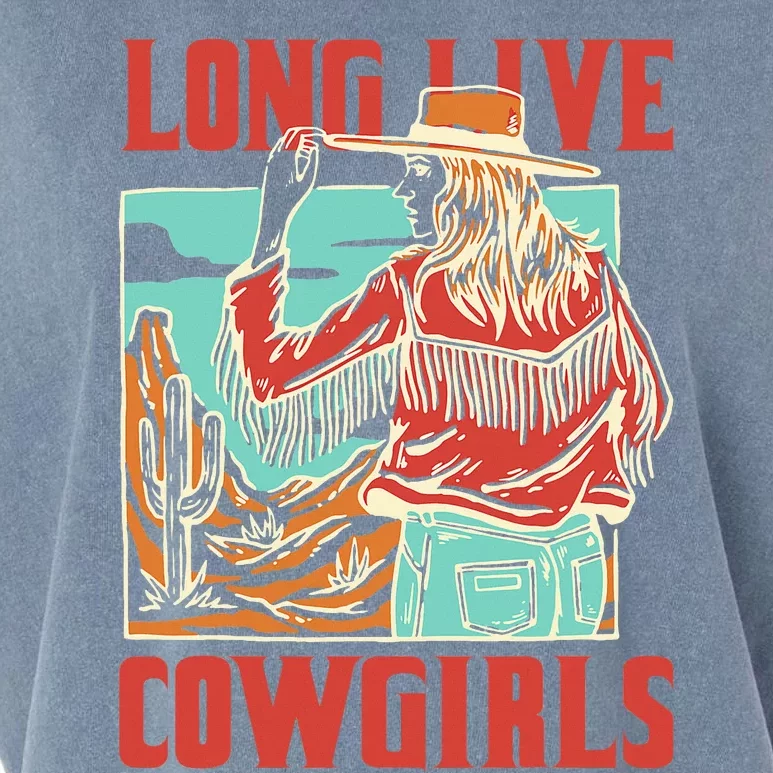 Live Howdy Cowgirls Western Country Garment-Dyed Women's Muscle Tee