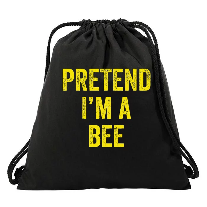 Lazy Halloween Costume Last Minute Drawstring Bag