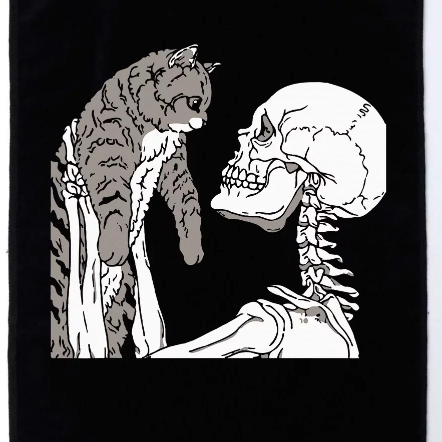 Lazy Halloween Costume Skeleton Cat Skull Platinum Collection Golf Towel