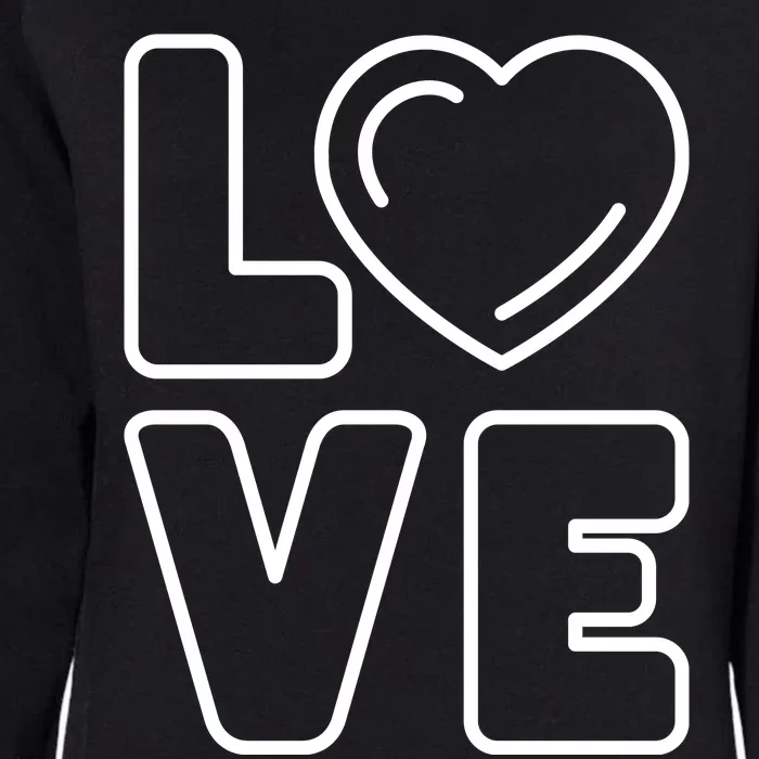 Love Heart Cute Romantic Gift Womens California Wash Sweatshirt