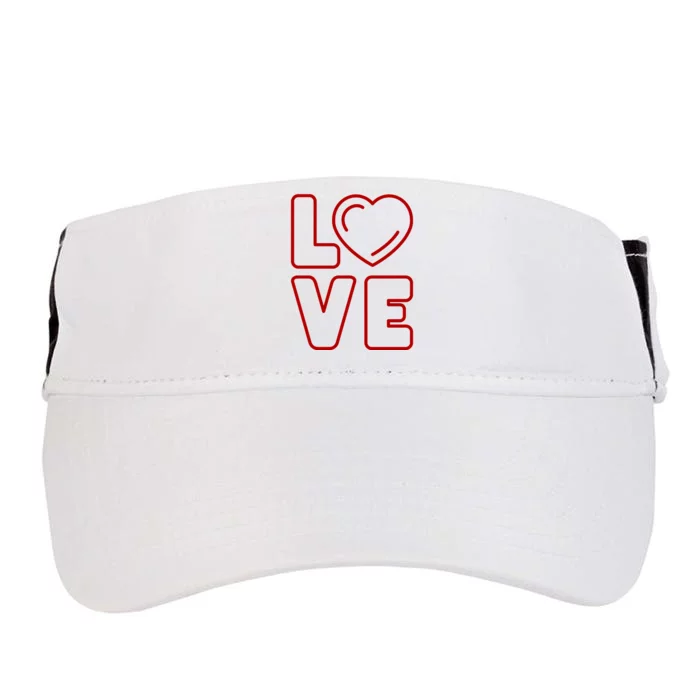 Love Heart Cute Romantic Gift Adult Drive Performance Visor