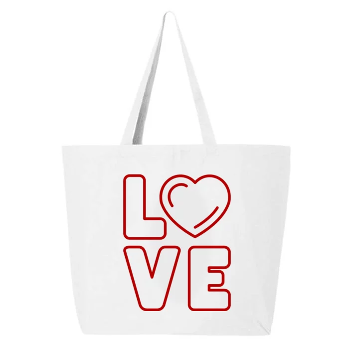 Love Heart Cute Romantic Gift 25L Jumbo Tote