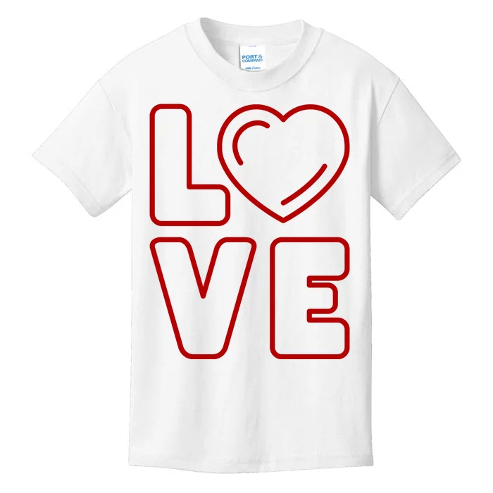 Love Heart Cute Romantic Gift Kids T-Shirt