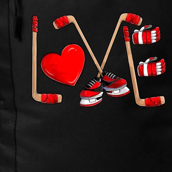 Love Hockey Cute Valentines Daily Commute Backpack