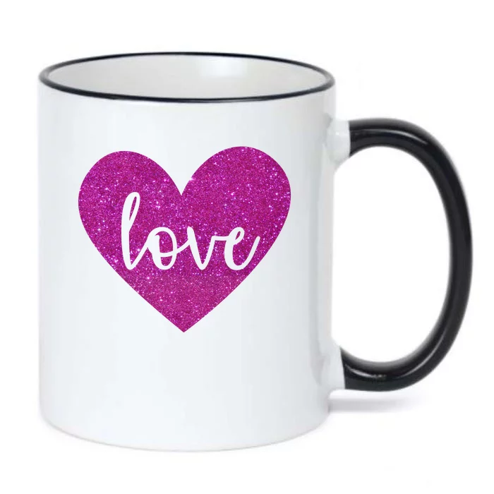 Love Heart Cute Valentine Black Color Changing Mug