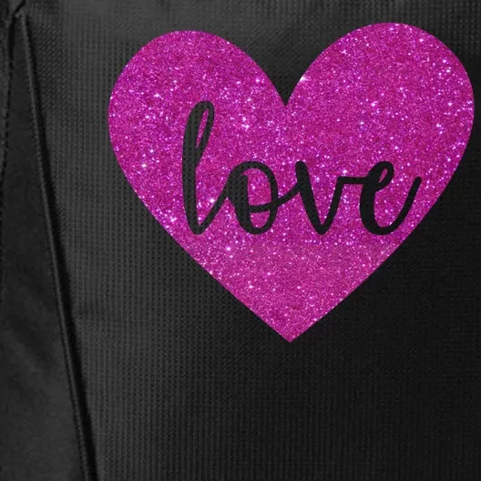 Love Heart Cute Valentine City Backpack