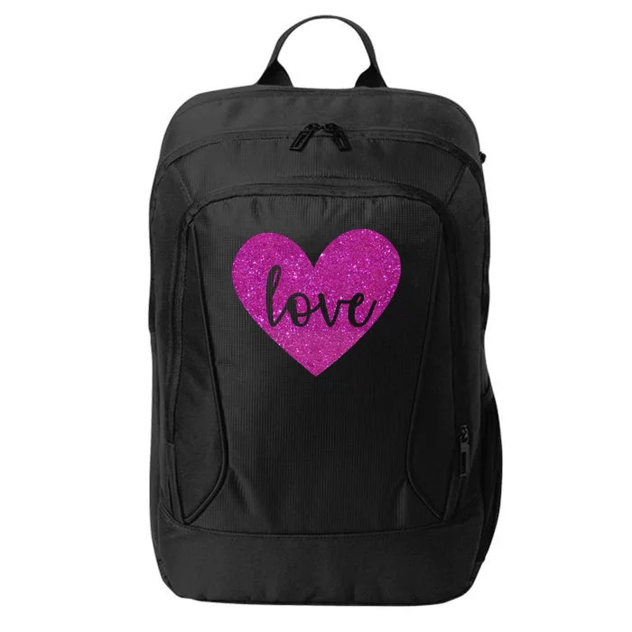 Love Heart Cute Valentine City Backpack