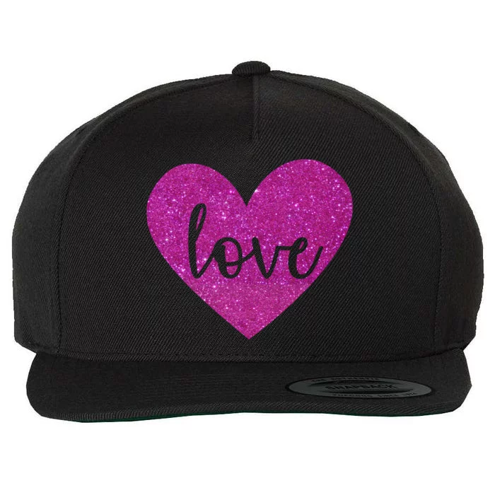 Love Heart Cute Valentine Wool Snapback Cap