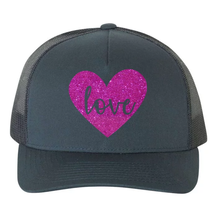 Love Heart Cute Valentine Yupoong Adult 5-Panel Trucker Hat