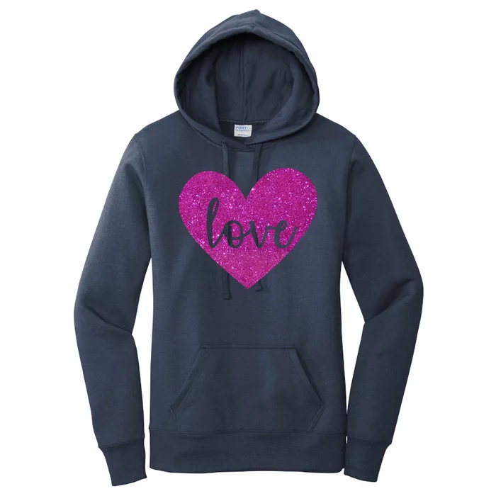 Love Heart Cute Valentine Women's Pullover Hoodie