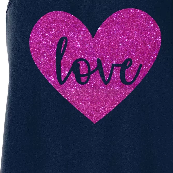 Love Heart Cute Valentine Women's Racerback Tank