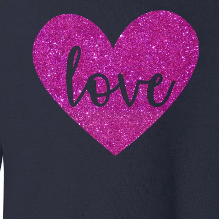 Love Heart Cute Valentine Toddler Sweatshirt