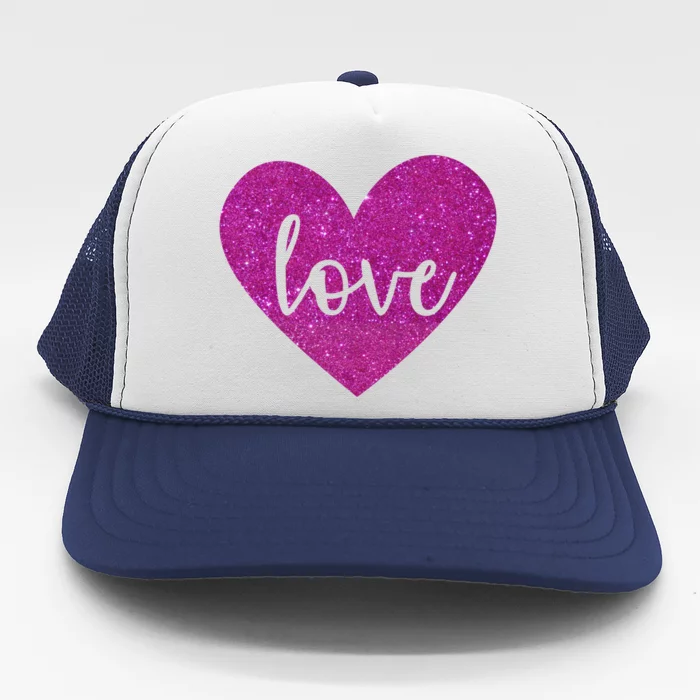 Love Heart Cute Valentine Trucker Hat