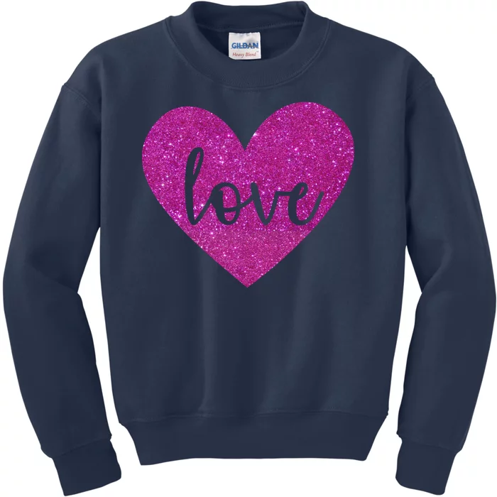 Love Heart Cute Valentine Kids Sweatshirt