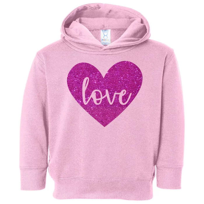 Love Heart Cute Valentine Toddler Hoodie