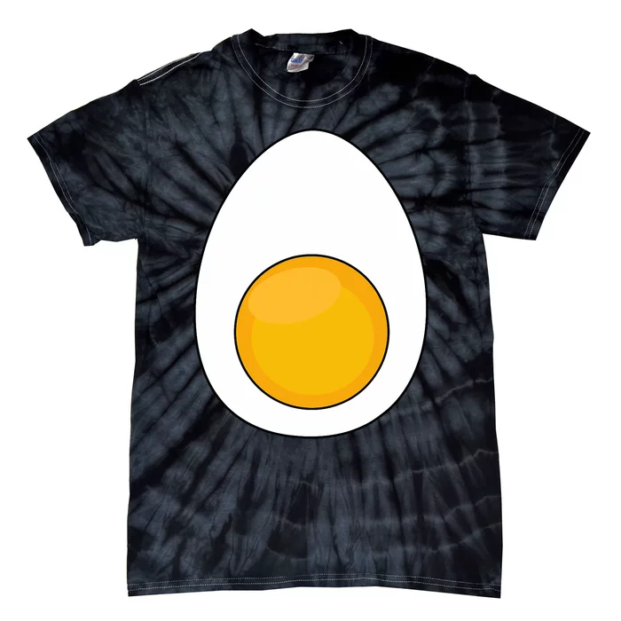 Lazy Halloween Costume Devil Horns Food Lover Deviled Egg Tie-Dye T-Shirt