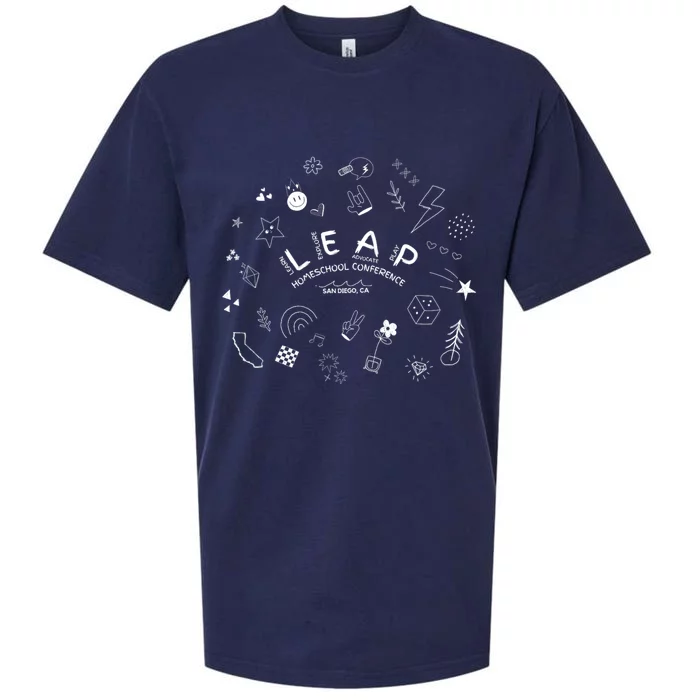 Leap Homeschool Conference Merch White Print Sueded Cloud Jersey T-Shirt