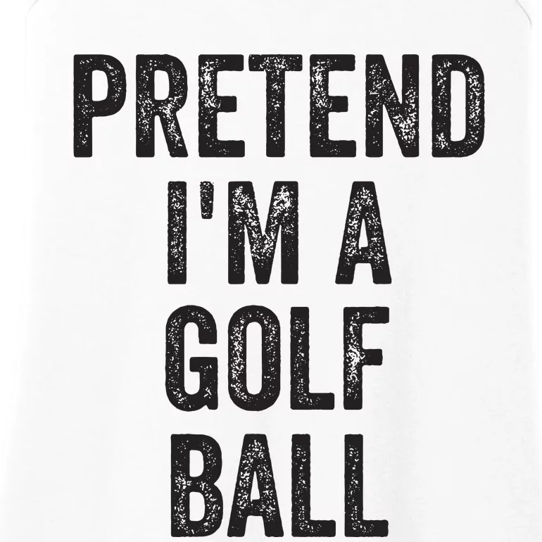 Lazy Halloween Costume Gift Pretend Im A Golf Ball Ladies Essential Tank