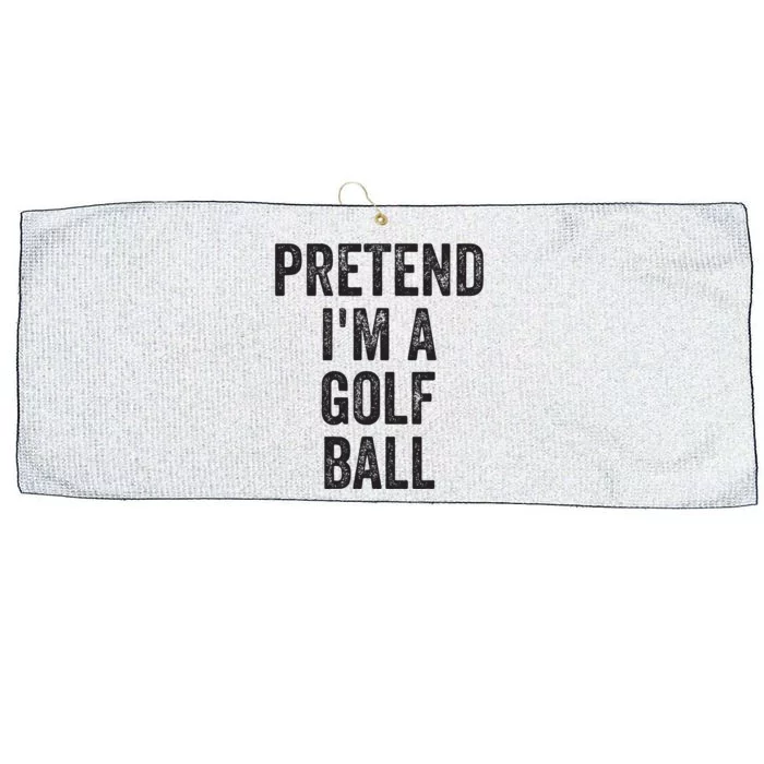 Lazy Halloween Costume Gift Pretend Im A Golf Ball Large Microfiber Waffle Golf Towel