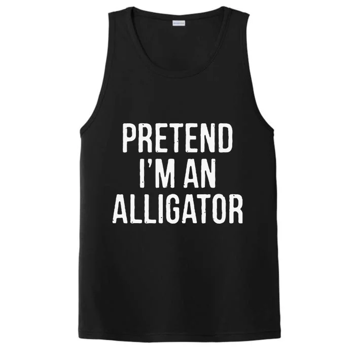 Lazy Halloween Costume Gift Pretend Im An Alligator Performance Tank