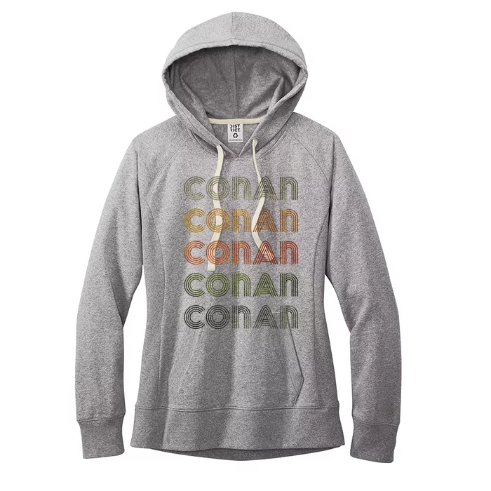 Love Heart Conan Grunge Vintage Style Black Conan Women's Fleece Hoodie