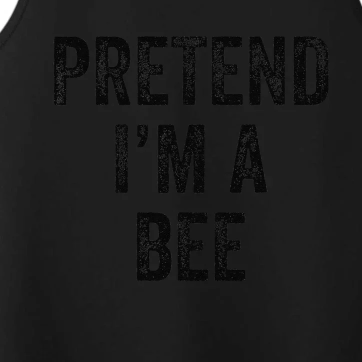 Lazy Halloween Costume Last Minute Gift Pretend Im A Bee Performance Tank