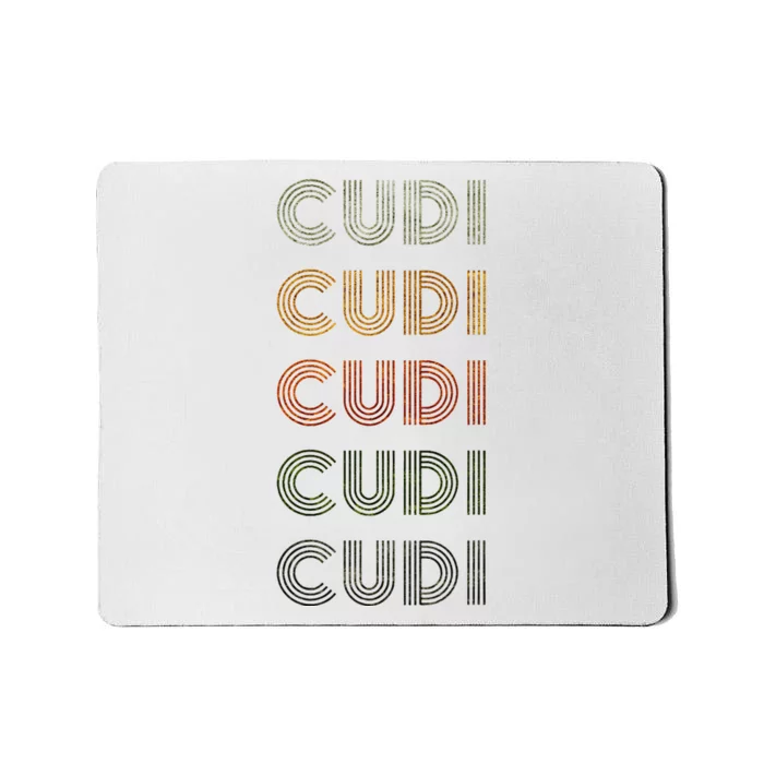 Love Heart Cudi Grunge Vintage Style Black Cudi Mousepad