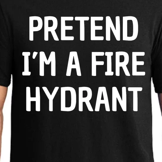 Lazy Halloween Costume Shirt Gift Pretend I'm A Fire Hydrant Pajama Set