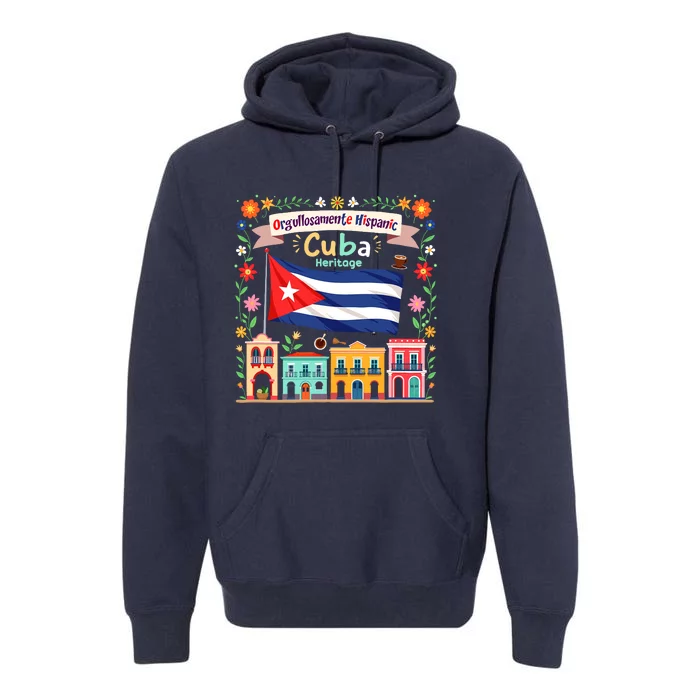 Latin Heritage Cuban Flag Outfit Idea For Wo & Cuba Flag Premium Hoodie